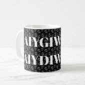 Gothic romantisch en als je sterft wil ik dat koffiemok (Voorkant links)