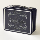 Gothic Romantische gepersonaliseerde metalen lunc (Achterkant)