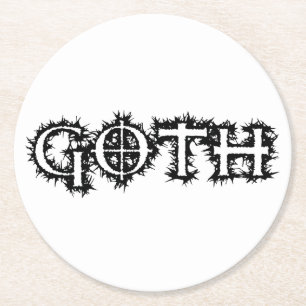 Gothic Ronde Kartonnen Onderzetter
