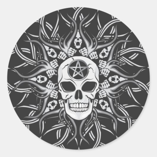 Gothic Ronde Sticker (Voorkant)