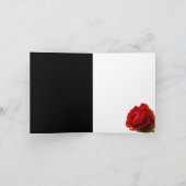 Gothic Roos Bedankkaart (Binnen)