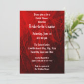 Gothic Roos Bridal Shower Invitation Kaart (Staand voorkant)