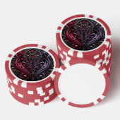 Gothic Roos Casino Poker Chip (Opstapeling)