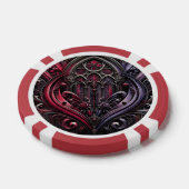 Gothic Roos Casino Poker Chip (Enkel)