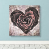 gothic roos omwikkeld canvas (Insitu (Houten vloer))