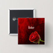 Gothic Roos Usher Button (Voorkant /achterkant)