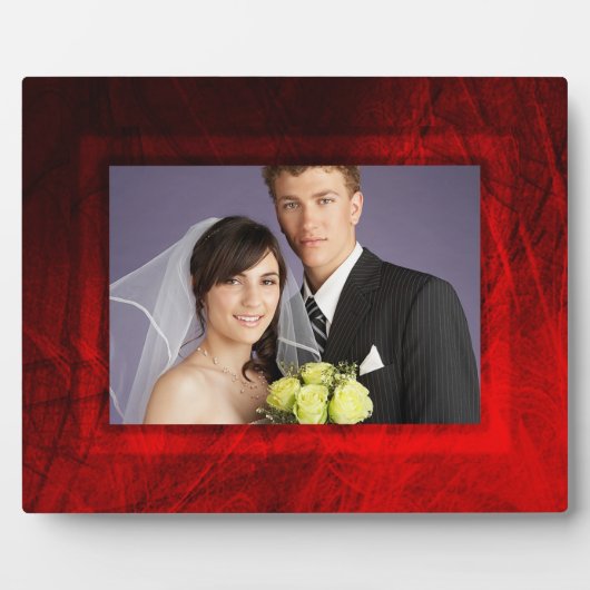 Gothic Roos Wedding Plaque Fotoplaat (Voorkant)