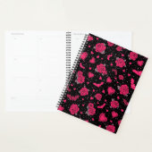 Gothic Roses & Bats Pattern | Hot Pink Dark Romanc (Devant avec enveloppe)