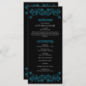 Gothic Roses Huwelijksprogramma (Voorkant / Achterkant)