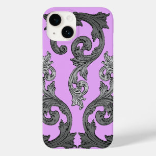 Gothic Roze en grijs elegant design Case-Mate iPhone 14 Hoesje