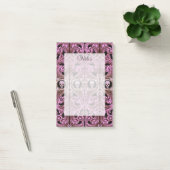 Gothic Roze Ornament met schedel Post-it® Notes (Kantoor)