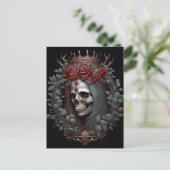Gothic Rozen Kroongothiek Briefkaart (Staand voorkant)