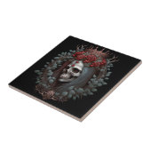 Gothic Rozen Kroongothiek Tegeltje (Zijkant)
