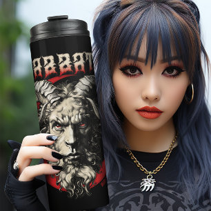 Gothic Sabbath Baphomet Goat Retro Death Metal 70s Thermosbeker