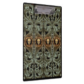 Gothic Sage Green Ornaming with Skull Klembord (Rechts)