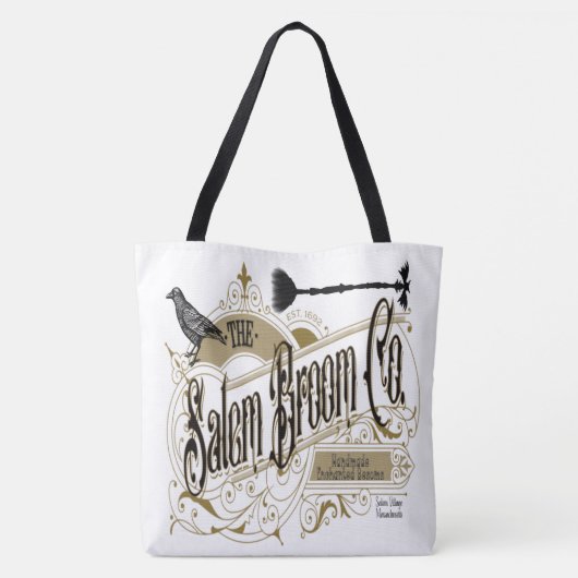 Gothic Salem Broom Co. Canvas Canvas tas (Achterkant)