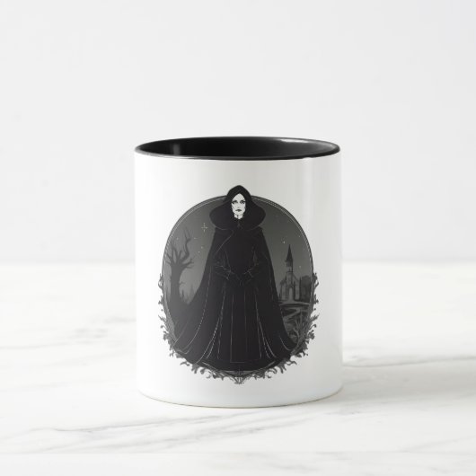 Gothic Salem Witch bij middernacht Mok (Midden)