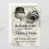 Gothic Save the Date Wedding (Voorkant / Achterkant)