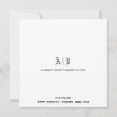 Gothic Save The Date Wedding Aankondiging Kaart (Achterkant)