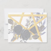 Gothic Save the Date | Wiccan Floral Handfasting (Achterkant)