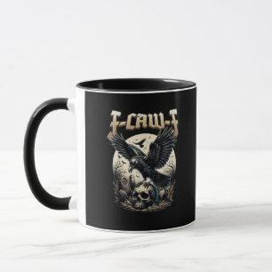 Gothic Schedel F-Caw-F Kraai Volwassenen Humor Gra Mok