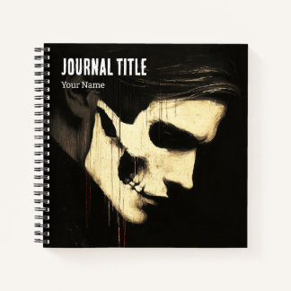 Gothic Schedel Journal — Aangepaste naam & titel Notitieboek