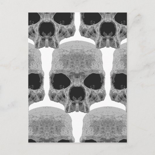 gothic schedels briefkaart (Voorkant)