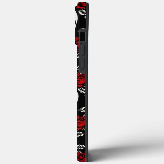 Gothic schedels en Rozen Case-Mate iPhone Case (Achterkant / Links)