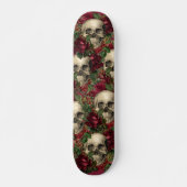 Gothic Schedels en Rozen Skateboard (Voorkant)