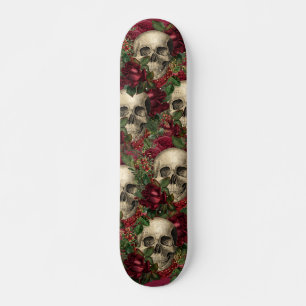Gothic Schedels en Rozen Skateboard
