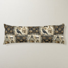 Gothic schedels en vogelkooien Lichaamskussen