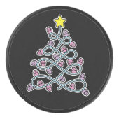 Gothic schedels Kerstboom Hockey Puck (Voorkant)