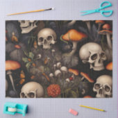 Gothic schedels Paddestoel Insecten Weefsel Decoup Tissuepapier (Craft)