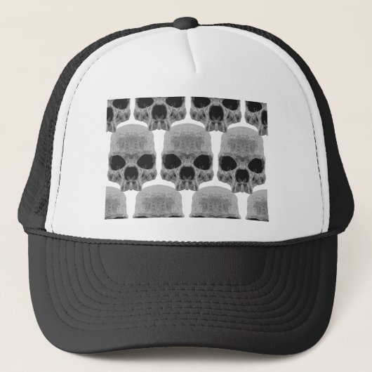 gothic schedels trucker pet (Voorkant)