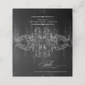 Gothic Scrollwork Wedding Table Burgundy ID866 (Buitenkant ongevouwen)