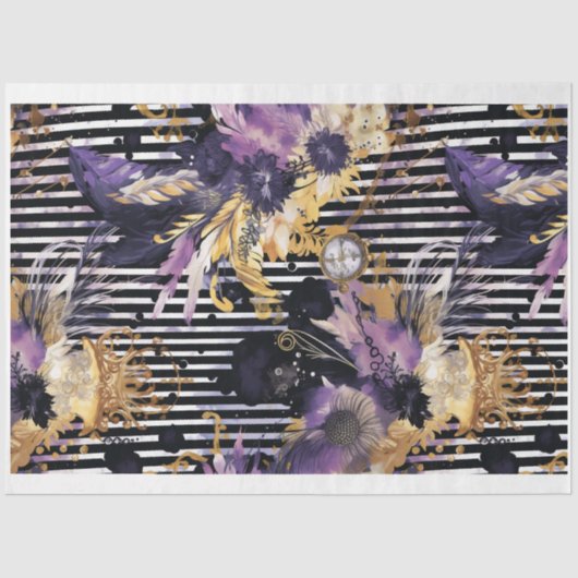 Gothic Shabby Glam J Decoupage Papier (Voorkant)