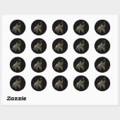 Gothic Shark Skull Sticker (Vel)