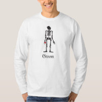Gothic Skeleton Bruidegom Wedding Favoriet Shirt