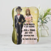 GOTHIC SKELETON COUPLE MARIAGE INVITATIONS PERSONN (Debout devant)