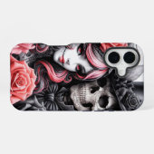 Gothic Skeleton Couple Phone Case iPhone 16 Hoesje (Achterkant horizontaal)