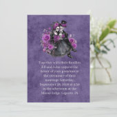 Gothic Skeleton Couple Wedding Invitation (Debout devant)