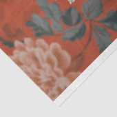 Gothic Skeleton Floral Crown Raven Halloween Tissuepapier (Detail)