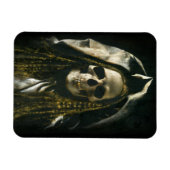 Gothic Skeleton Ghost Flexible Magnet Magneet (Horizontaal)