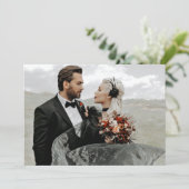 Gothic Skeleton Hands Wedding Details Info Kaart (Staand voorkant)