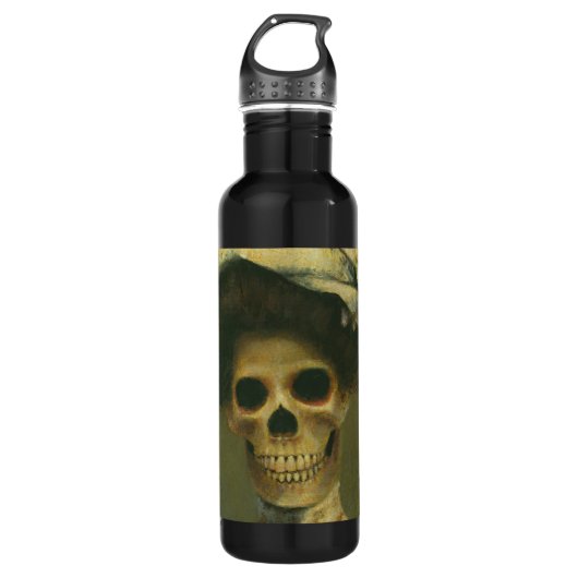 Gothic Skeleton Lady Bottle Waterfles (Voorkant)