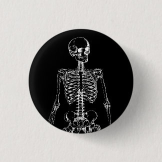 GOTHIC SKELETON RONDE BUTTON 3,2 CM
