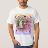 Gothic Skeleton Wedding T-shirts (Voorkant)