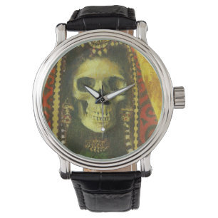 Gothic Skeleton Witch Watch Horloge