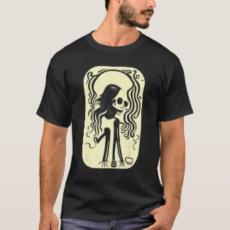 Gothic Skeleton Women and Coffee Mok T-shirt