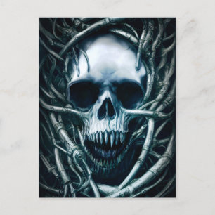 Gothic Skull Art: Creepy Death Metal Sigil Briefkaart